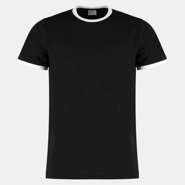 Kustom Kit Fashion Fit Ringer T-Shirt Thumbnail