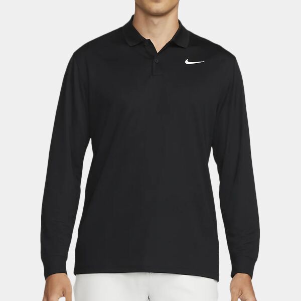 Nike Dri-FIT Victory solid long sleeve polo Thumbnail