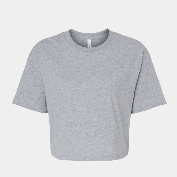 Bella Ladies Jersey Cropped T-Shirt Thumbnail