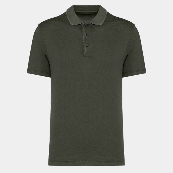 Native Spirit Washed Jersey Polo Shirt Thumbnail