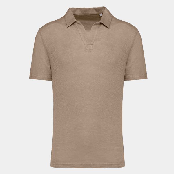 Native Spirit Linen Polo Shirt Thumbnail