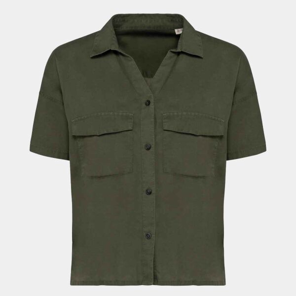 Native Spirit Ladies Short Sleeve Oversized TENCEL™ Shirt Thumbnail