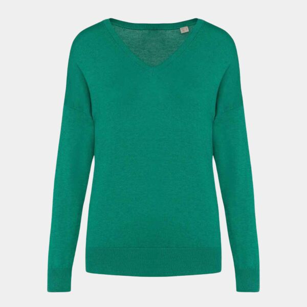 Native Spirit Ladies TENCEL™ V Neck Sweater Thumbnail