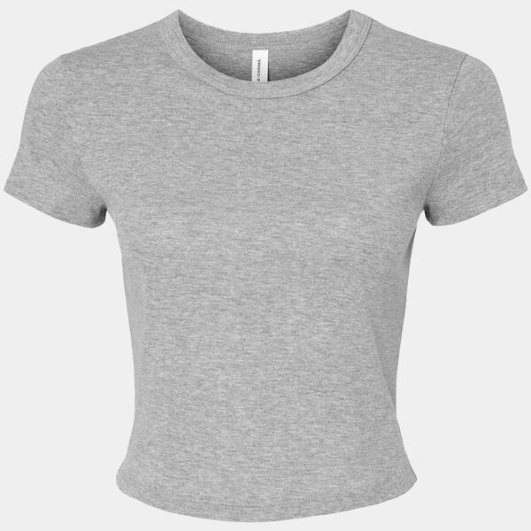 Bella Ladies Micro Rib Baby T-Shirt Thumbnail