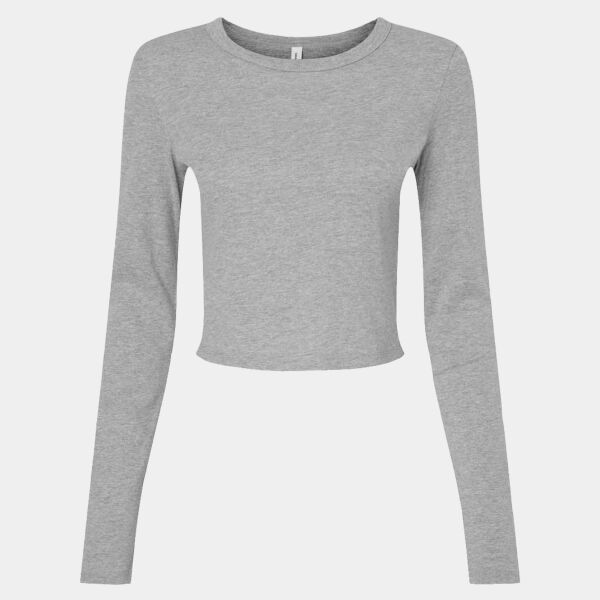 Bella Micro Rib Long Sleeve Baby T-Shirt Thumbnail