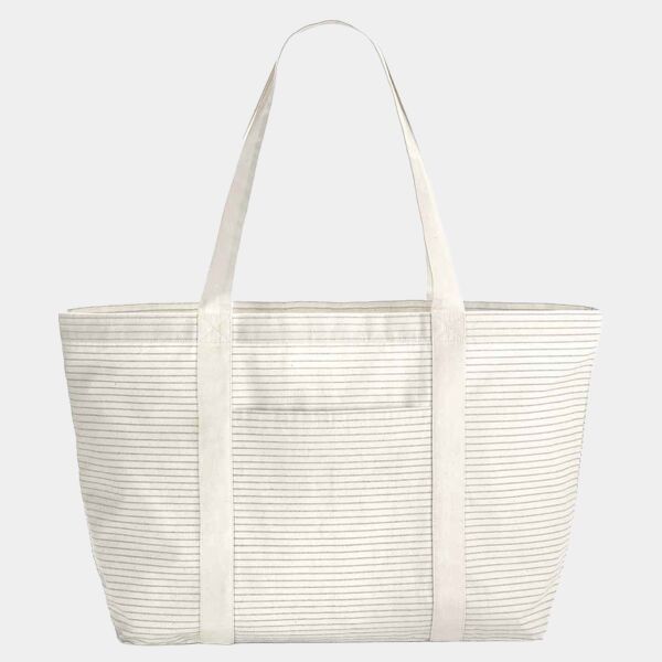 Westford Mill Striped Organic Cotton Shopper Thumbnail