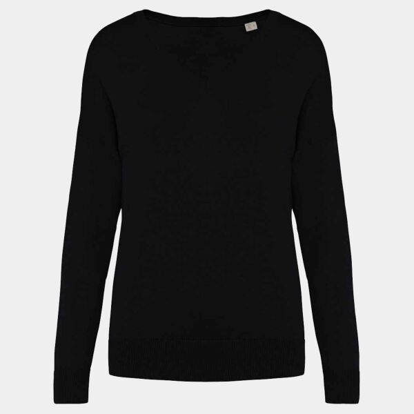 Spasso Ladies TENCEL™ V Neck Sweater Thumbnail
