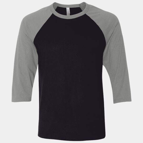 Canvas Unisex 3/4 Sleeve Baseball T-Shirt Thumbnail