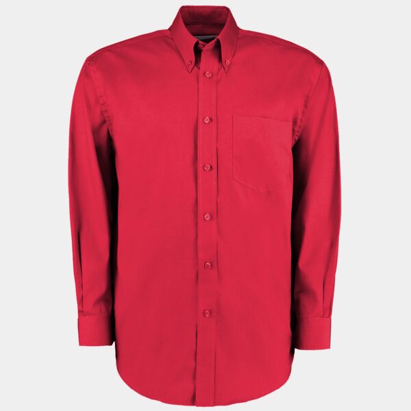 Kustom Kit Premium Long Sleeve Classic Fit Oxford Shirt Thumbnail