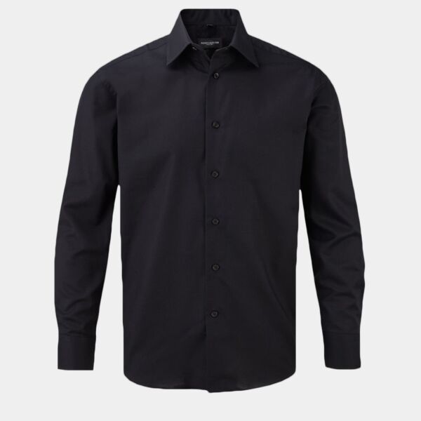 Russell Collection Long Sleeve Tailored Oxford Shirt Thumbnail