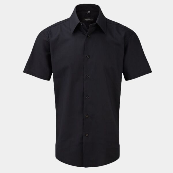 Russell Collection Short Sleeve Tailored Oxford Shirt Thumbnail
