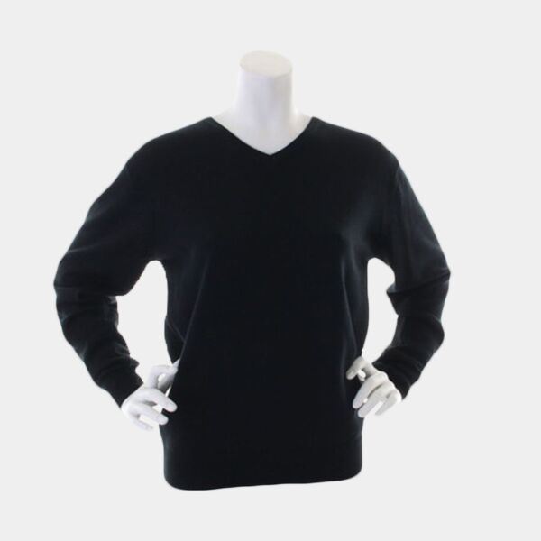 Kustom Kit Ladies Arundel Cotton Acrylic V Neck Sweater Thumbnail