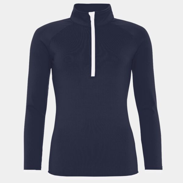 AWDis Ladies Cool Half Zip Sweat Top Thumbnail
