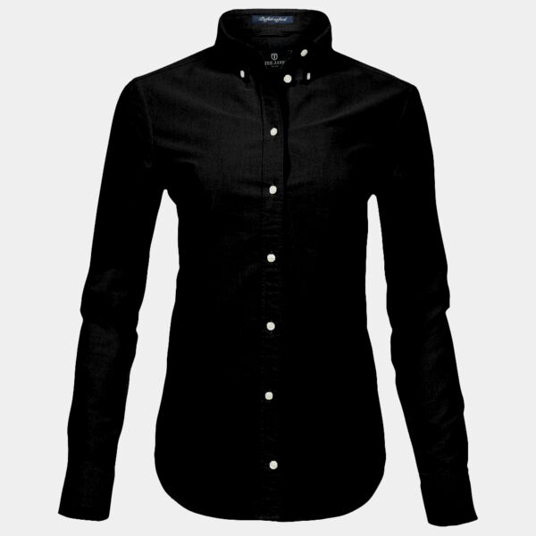 Tee Jays Ladies Perfect Long Sleeve Oxford Shirt Thumbnail