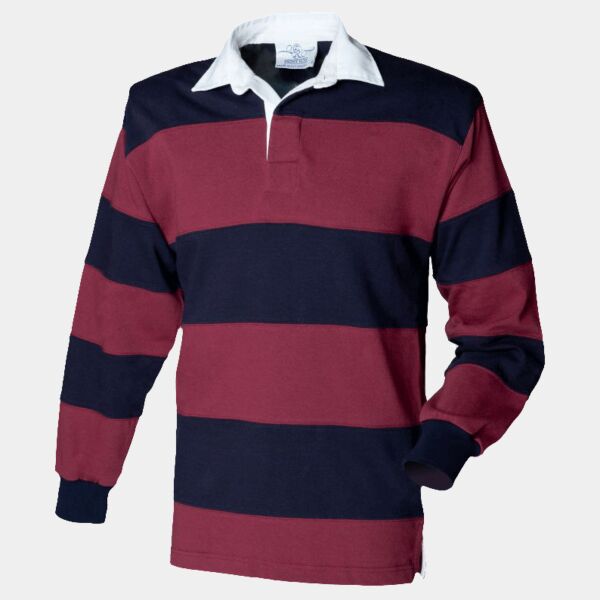 Front Row Sewn Stripe Rugby Shirt Thumbnail