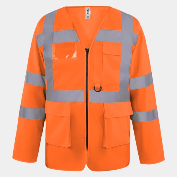 Yoko Hi-Vis Executive Long Sleeve Waistcoat Thumbnail