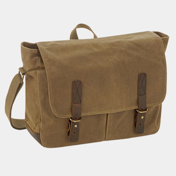 Quadra Heritage Waxed Canvas Messenger Thumbnail