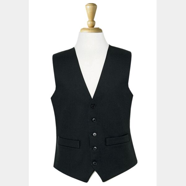 Brook Taverner - Black Herringbone Waistcoat Thumbnail