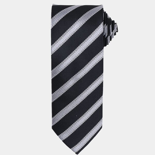 Premier Waffle Stripe Tie Thumbnail
