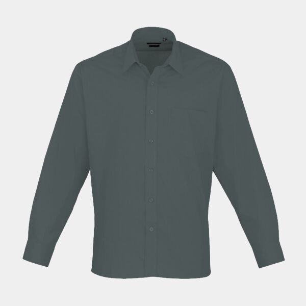 Gents Poplin Mandarin Collar Shirt Thumbnail