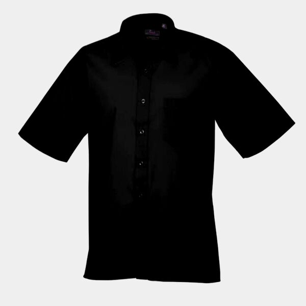 10 x Premier Short Sleeve Poplin Shirt Thumbnail