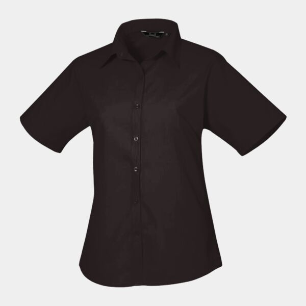 10 x Ladies Short Sleeve Poplin Blouse Thumbnail
