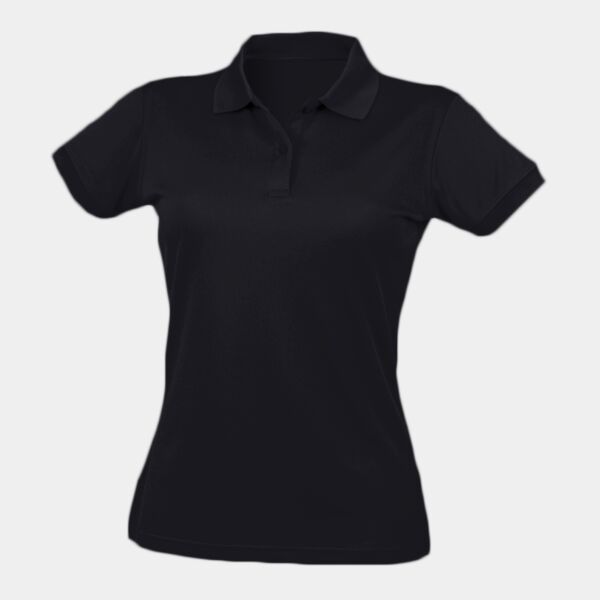 Henbury Ladies Coolplus® Wicking Piqué Polo Shirt Thumbnail