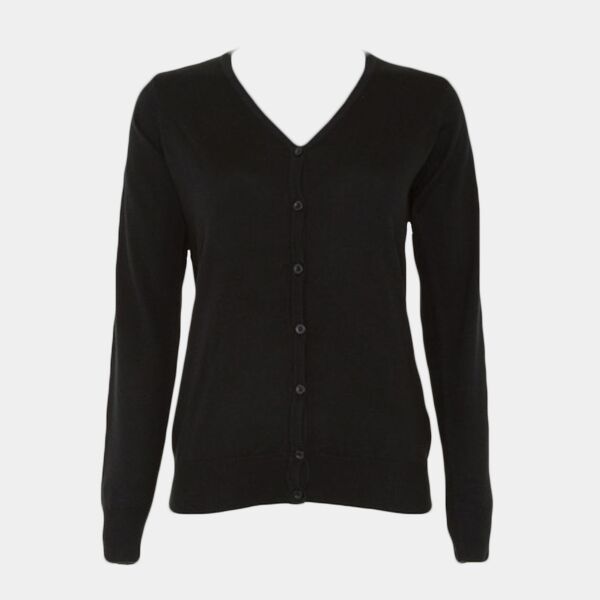 Kustom Kit Ladies Arundel Cotton Acrylic V Neck Cardigan Thumbnail