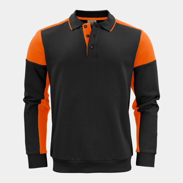 Long Sleeve Polo Sweatshirt Thumbnail