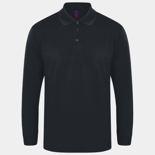 Copy of Henbury Unisex Long Sleeve Coolplus® Piqué Polo Shirt Thumbnail